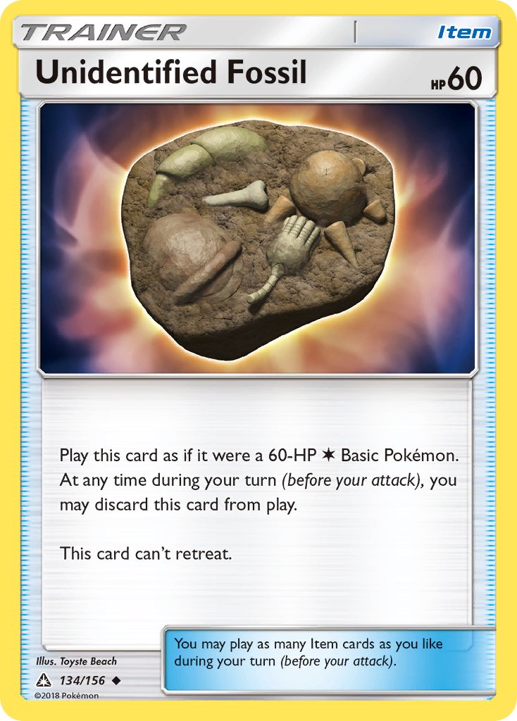Trainer: Unidentified Fossil